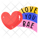 پیش‌نمایش فایل love-you-bae-6104432 از پک برچسب‌های عاشقانه