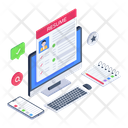 پیش‌نمایش فایل online-resume-7018255 از پک صفحه فرود
