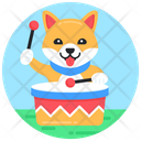 پیش‌نمایش فایل dog-playing-drum-3748478 از پک روز ملی سگ