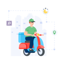 پیش‌نمایش فایل scooter-delivery-4472450 از پک خدمات لجستیکی