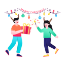 پیش‌نمایش فایل celebrating-christmas-by-giving-gift-4731759 از پک کریسمس