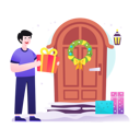 پیش‌نمایش فایل christmas-greeting-by-man-4731766 از پک کریسمس