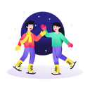 پیش‌نمایش فایل christmas-ice-skating-4731777 از پک کریسمس