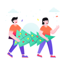 پیش‌نمایش فایل christmas-tree-on-the-way-4731750 از پک کریسمس