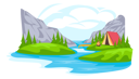 پیش‌نمایش فایل adventure-camping-5364728 از پک مناظر طبیعی