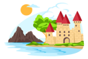 پیش‌نمایش فایل castle-landscape-5364718 از پک مناظر طبیعی
