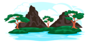 پیش‌نمایش فایل lakeside-landscape-5364688 از پک مناظر طبیعی