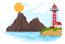 پیش‌نمایش فایل lighthouse-landscape-5364676 از پک مناظر طبیعی