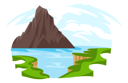 پیش‌نمایش فایل river-landscape-5364684 از پک مناظر طبیعی