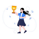 پیش‌نمایش فایل girl-holding-trophy-cup-5365247 از پک سبک زندگی
