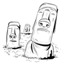 پیش‌نمایش فایل moai-statue-5420863 از پک ساختمان‌های قدیمی