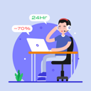 پیش‌نمایش فایل 24-hour-customer-services-5443632 از پک تحلیل داده و علوم داده
