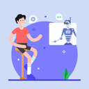 پیش‌نمایش فایل robotic-chat-5443634 از پک تحلیل داده و علوم داده