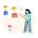 پیش‌نمایش فایل air-balloon-delivery-5445444 از پک خرید آنلاین و تحویل درب خانه