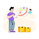 پیش‌نمایش فایل delivery-service-5445432 از پک خرید آنلاین و تحویل درب خانه