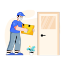 پیش‌نمایش فایل door-to-door-delivery-5445436 از پک خرید آنلاین و تحویل درب خانه