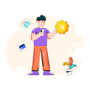 پیش‌نمایش فایل mobile-shopping-sale-5445435 از پک خرید آنلاین و تحویل درب خانه