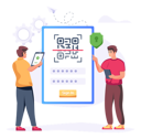 پیش‌نمایش فایل qr-login-5491515 از پک اسکن بارکد