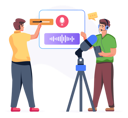 پیش‌نمایش فایل podcast-recording-5597083 از پک پادکست