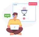 پیش‌نمایش فایل podcast-streaming-5597081 از پک پادکست