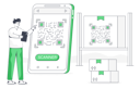پیش‌نمایش فایل barcode-scanning-5641520 از پک تصویرسازی تحویل کالا