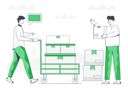 پیش‌نمایش فایل cargo-trolley-5641534 از پک تصویرسازی تحویل کالا