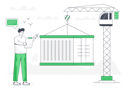 پیش‌نمایش فایل container-loading-5641527 از پک تصویرسازی تحویل کالا