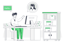 پیش‌نمایش فایل customer-service-5641535 از پک تصویرسازی تحویل کالا