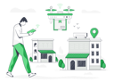 پیش‌نمایش فایل drone-delivery-5641514 از پک تصویرسازی تحویل کالا