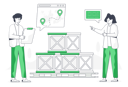 پیش‌نمایش فایل logistic-tracking-5641536 از پک تصویرسازی تحویل کالا