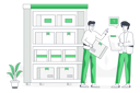 پیش‌نمایش فایل logistics-storage-5641531 از پک تصویرسازی تحویل کالا