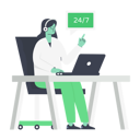 پیش‌نمایش فایل customer-support-5713954 از پک شخصیت