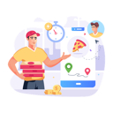 پیش‌نمایش فایل delivery-time-6853784 از پک خرید مواد غذایی