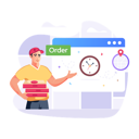 پیش‌نمایش فایل food-order-time-6853794 از پک خرید مواد غذایی