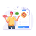 پیش‌نمایش فایل pizza-delivery-6853798 از پک خرید مواد غذایی