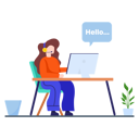 پیش‌نمایش فایل customer-support-executive-chatting-with-client-2739316 از پک فعالیت‌های تجاری