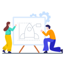 پیش‌نمایش فایل employees-making-launch-plan-together-2739302 از پک فعالیت‌های تجاری