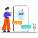 پیش‌نمایش فایل chatbot-support-2739529 از پک فعالیت‌های تجاری