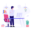 پیش‌نمایش فایل businessman-standing-in-his-office-2771635 از پک کسب و کار
