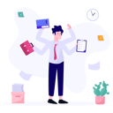 پیش‌نمایش فایل multi-tasking-employee-2771639 از پک کسب و کار