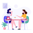 پیش‌نمایش فایل two-women-gossiping-in-cafe-2771637 از پک کسب و کار