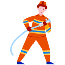 پیش‌نمایش فایل fireman-holding-water-hose-pipe-2771599 از پک حرفه