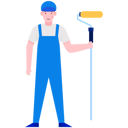 پیش‌نمایش فایل painter-holding-paint-roller-2771585 از پک حرفه