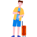 پیش‌نمایش فایل man-standing-with-luggage-and-holding-ticket-2771556 از پک حرفه