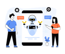 پیش‌نمایش فایل chat-bot-application-4268375 از پک فعالیت تجاری