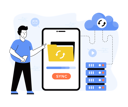 پیش‌نمایش فایل digital-data-sync-management-4268387 از پک فعالیت تجاری