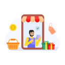 پیش‌نمایش فایل mobile-shopping-4439483 از پک اقتصاد، رشد، بانکداری موبایل و فین‌تک