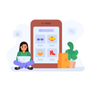 پیش‌نمایش فایل girl-selecting-shopping-product-4440103 از پک خرید و تجارت
