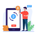پیش‌نمایش فایل man-swapping-bitcoin-with-ethereum-4438654 از پک ارز دیجیتال و بلاکچین