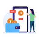 پیش‌نمایش فایل woman-using-bitcoin-wallet-4438671 از پک ارز دیجیتال و بلاکچین